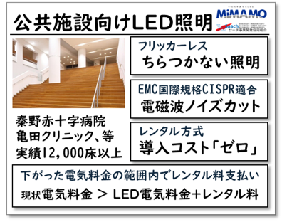 ちらつかない高機能LEDフルレンタル