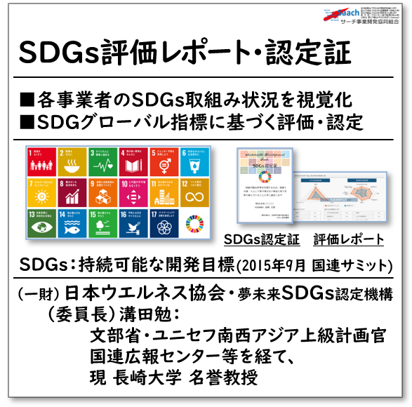 SDGｓ評価レポート・認定証